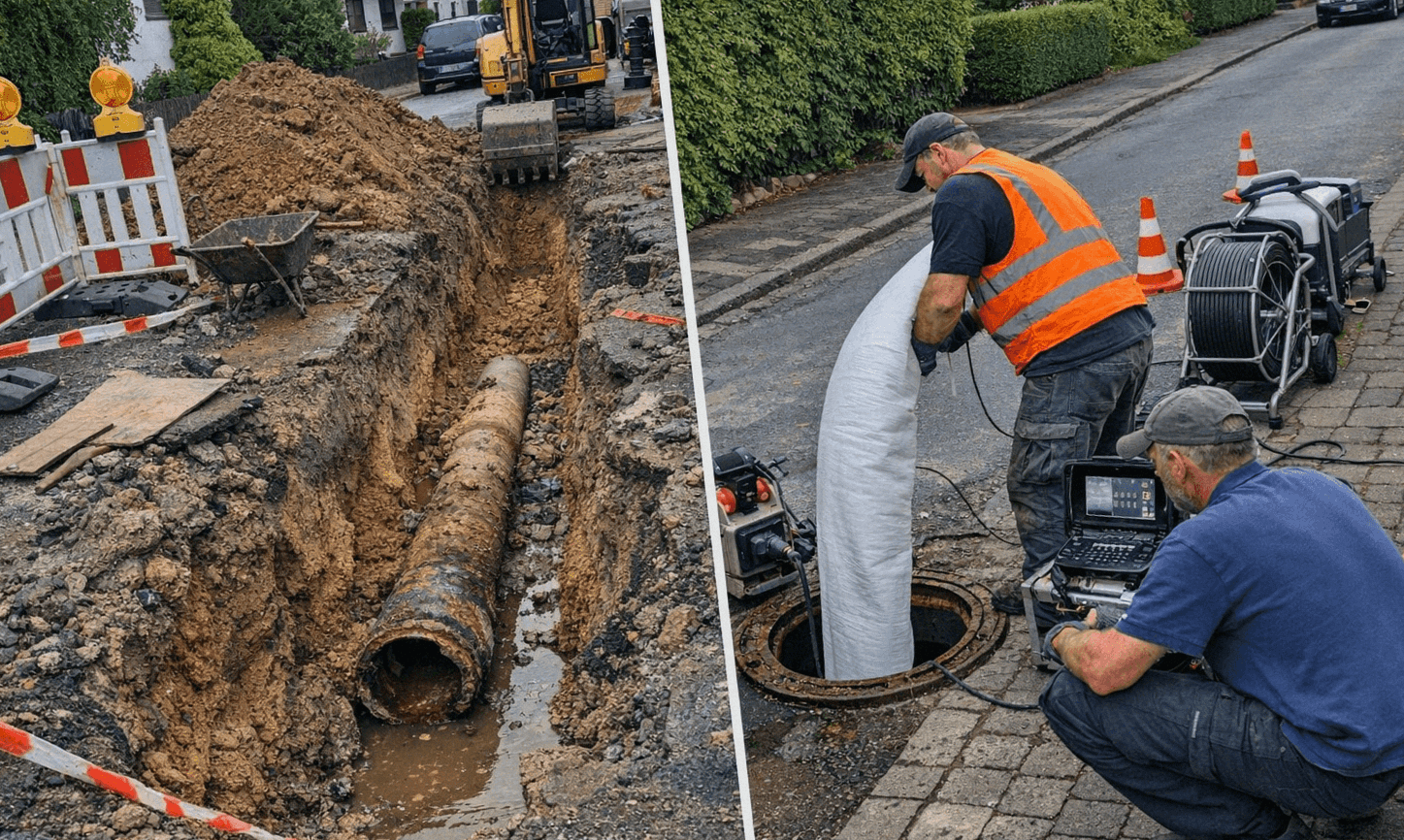 Kanalinspektion und grabenlose Sanierung